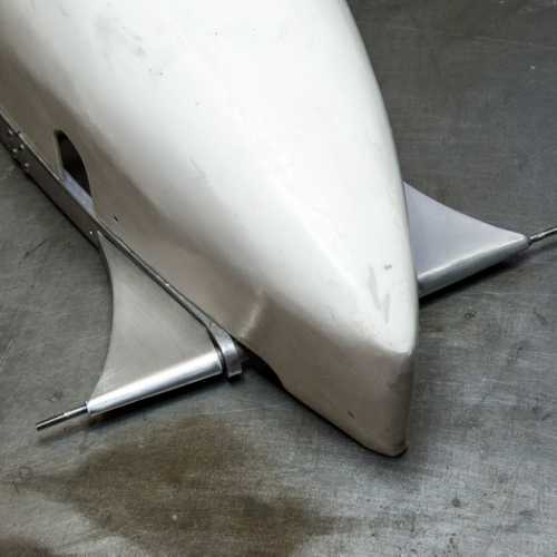 8- Fabrication des éléments aérodynamique pour la FIAT 806 en aluminium.