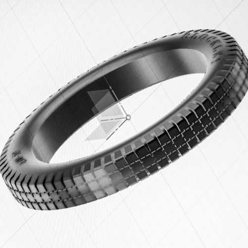 Modification du pneu GN JAP v8 afin de lui donner une forme plus arrondie.