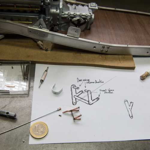 Tringlerie réglage avance allumage Fiat 806