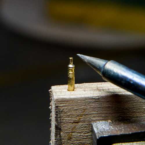 Soudure au niveau de l'embout de connexion