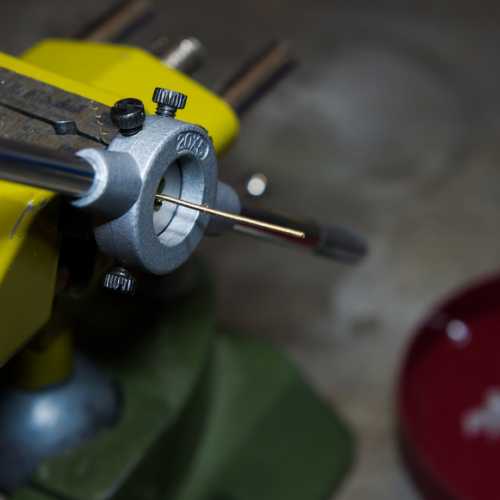 Fabrication du filetage pour l'embout de connexion