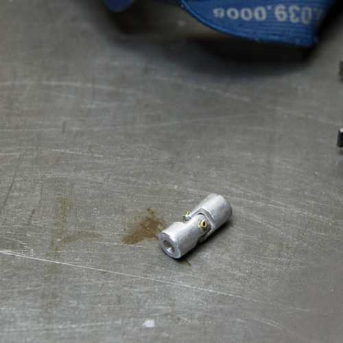 Cardan terminé (modifié depuis la précédente photo).