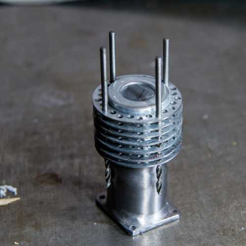 Drilling engine cylinder cooling fins GN JAP Grand Prix scale 1/6